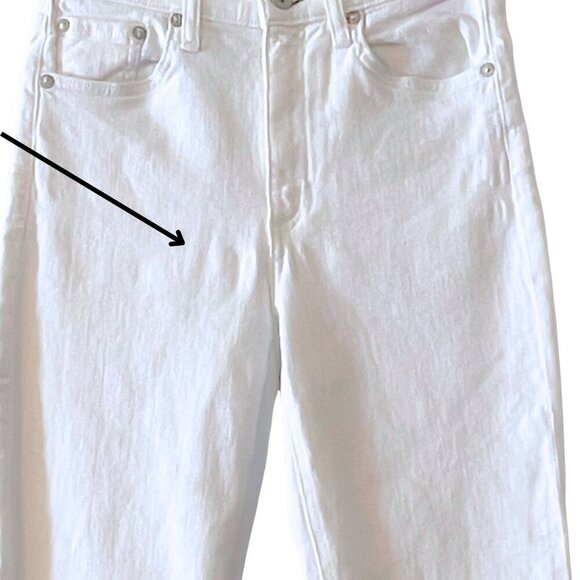 NWT rag & bone Nina High Rise Ankle Skinny Jeans in White Sz. 25 - Picture 10 of 10
